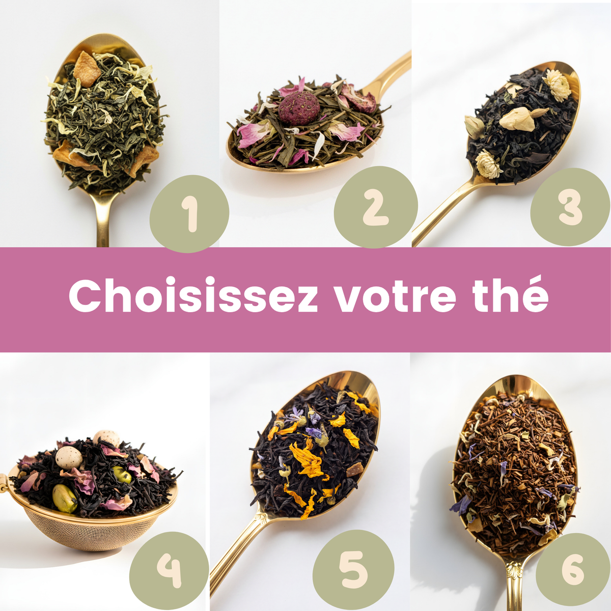 Sachets de thé personnalisés