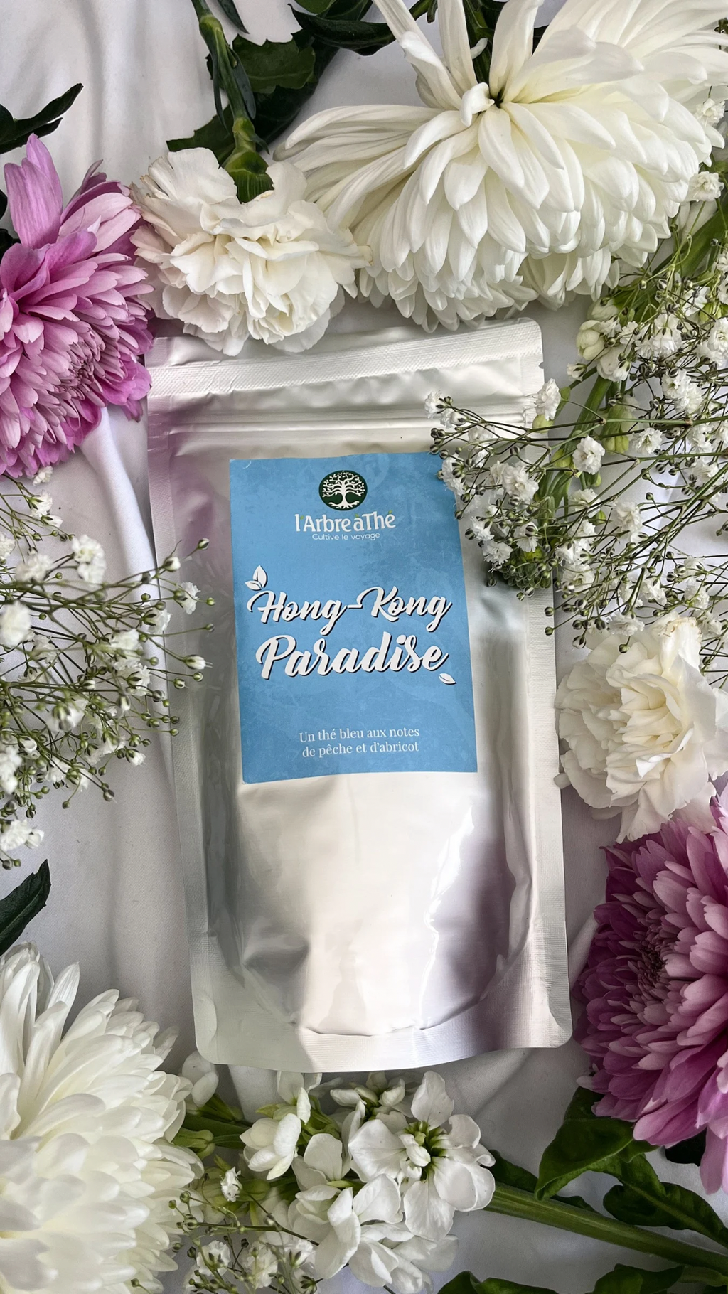 Sachet de the bleu ou oolong Hong Kong Paradise en vrac L’Arbre a the