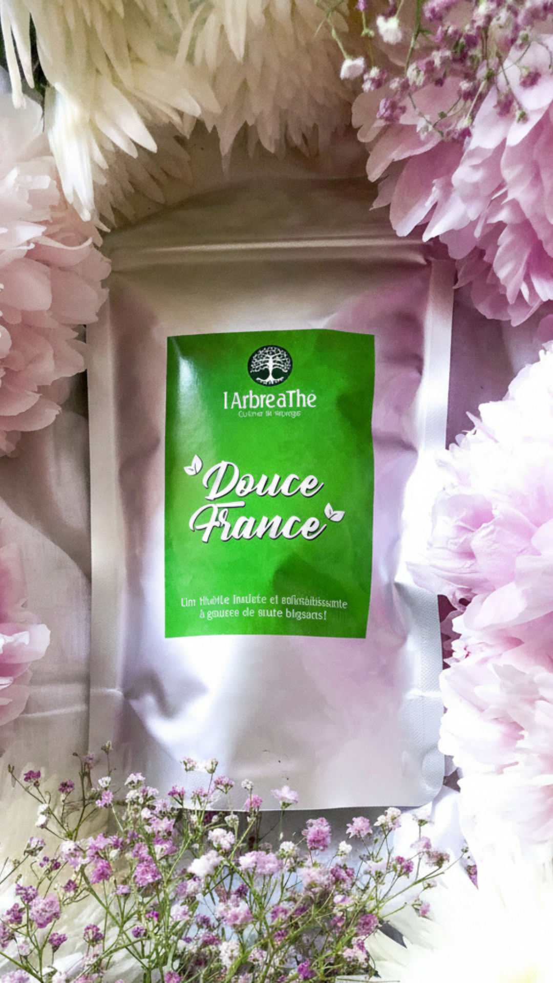 Sachet de the vert aux framboises Douce France L’Arbre a the